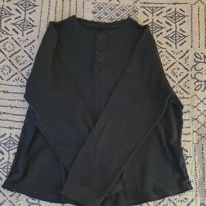 Sonoma Men's Dark Blue Gray Henley Shirt Mens Xl